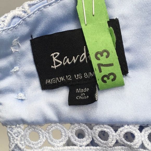 Bardot Circle Lace Sheath Dress, Steel Blue (G4) - Picture 7 of 8